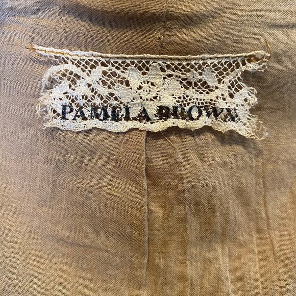 Pamela Brown Textured Floral Jacket Blazer Womens - Picture 11 of 16